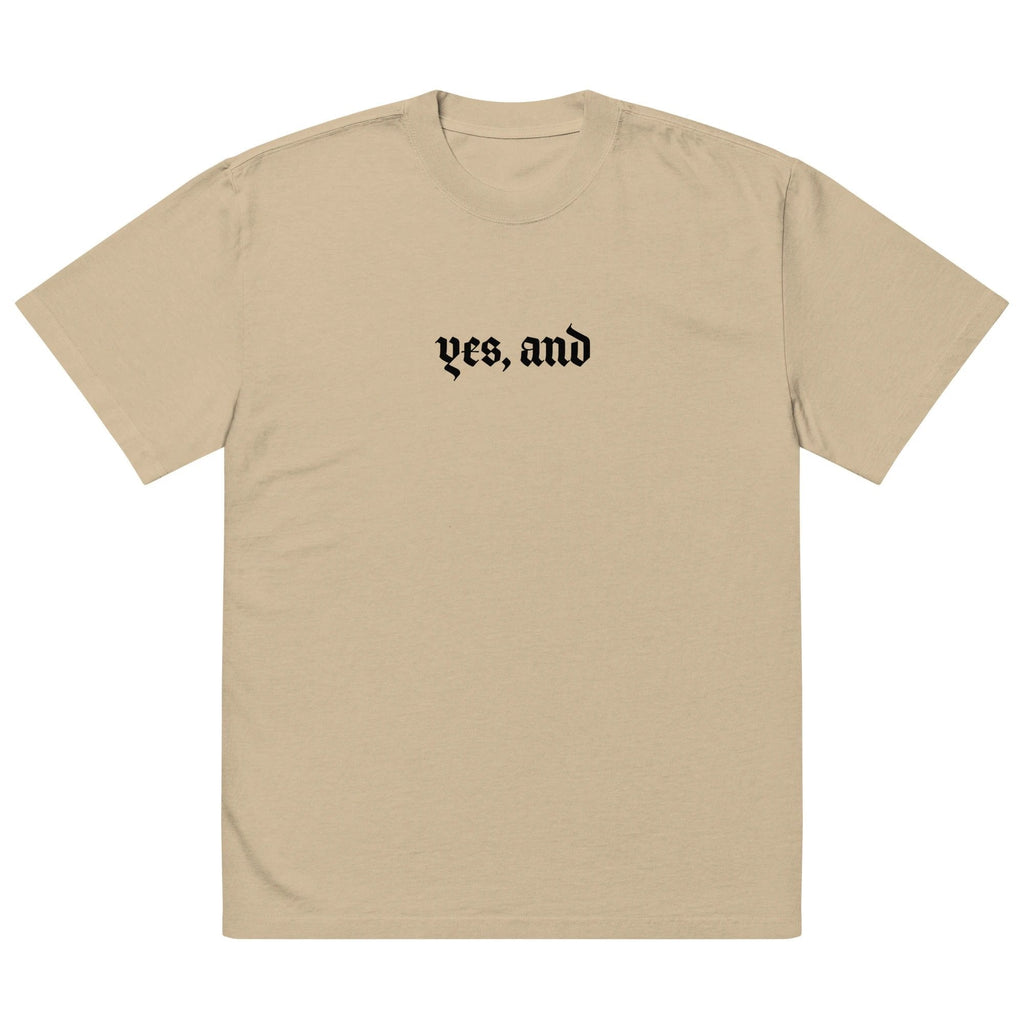 Yes, and Oversized faded t-shirt by La Vie Bien