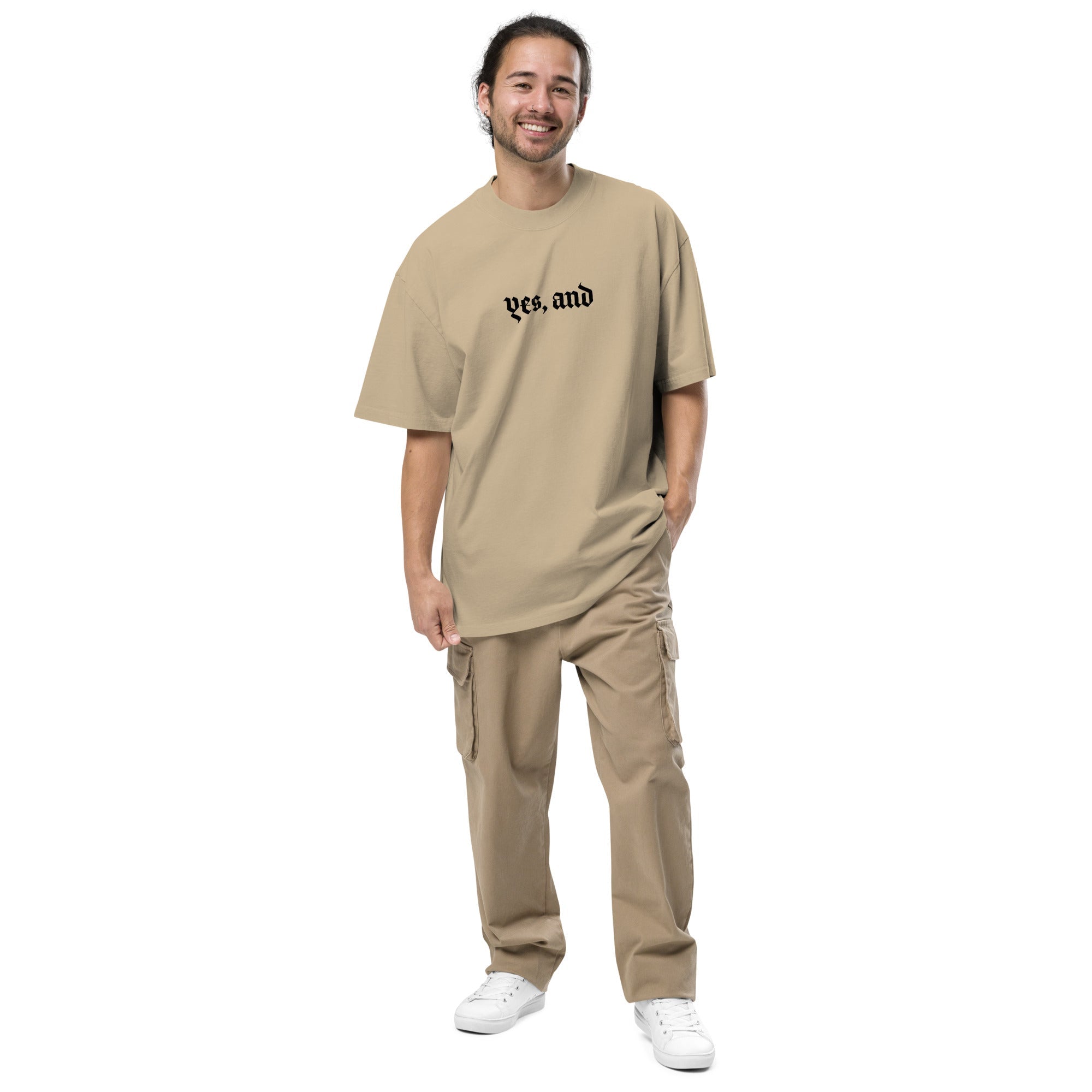 Yes, and Oversized faded t-shirt by La Vie Bien
