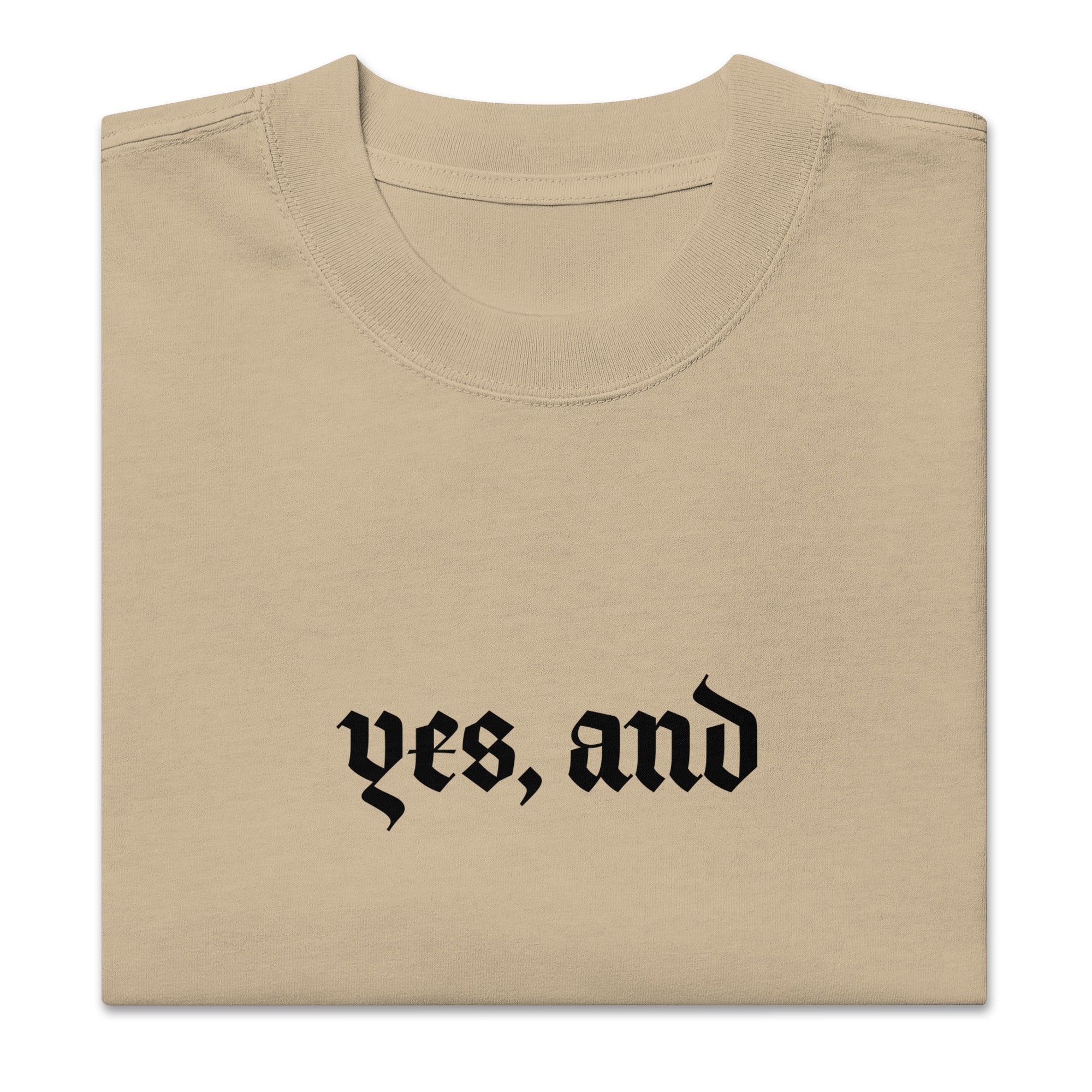 Yes, and Oversized faded t-shirt by La Vie Bien