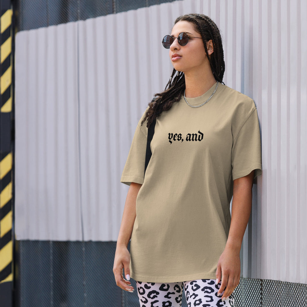 Yes, and Oversized faded t-shirt by La Vie Bien