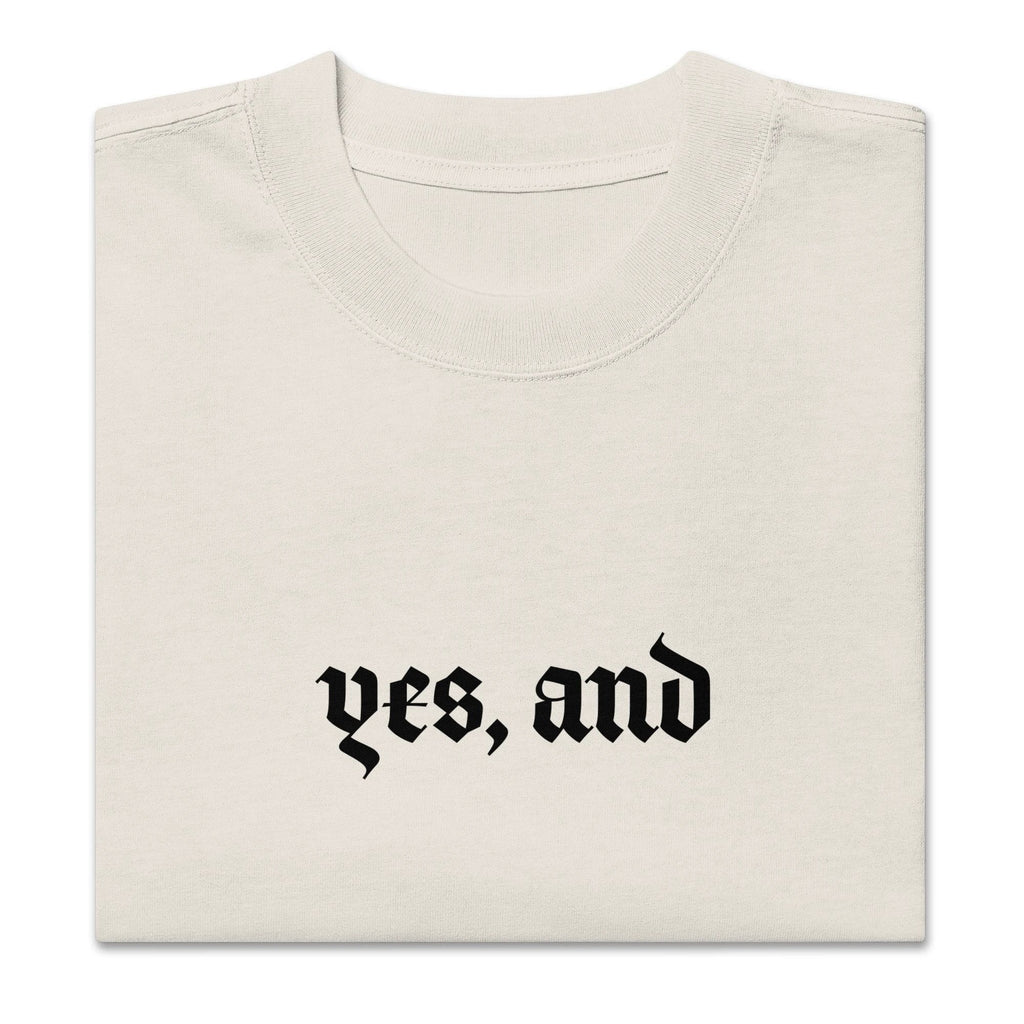 Yes, and Oversized faded t-shirt by La Vie Bien