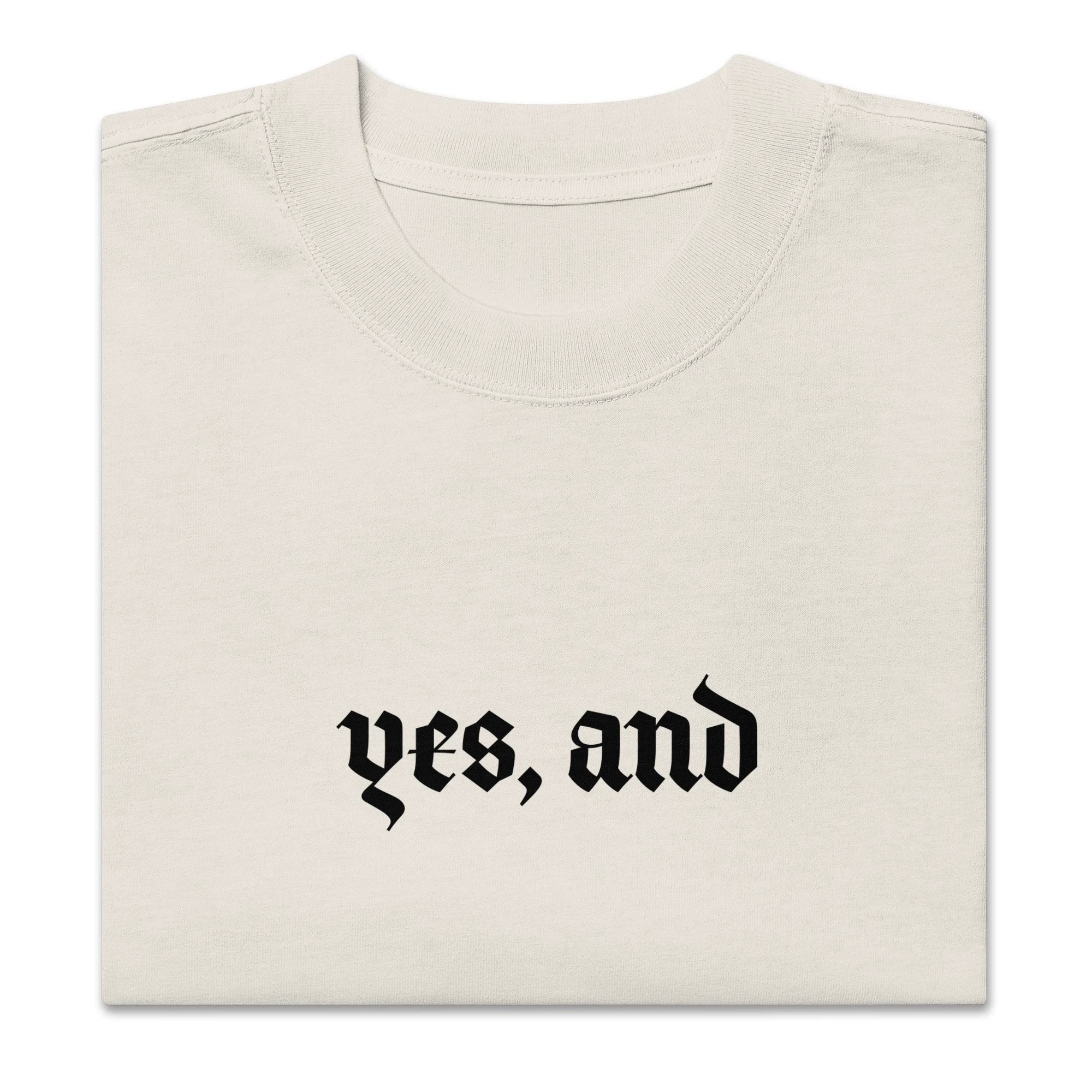 Yes, and Oversized faded t-shirt by La Vie Bien