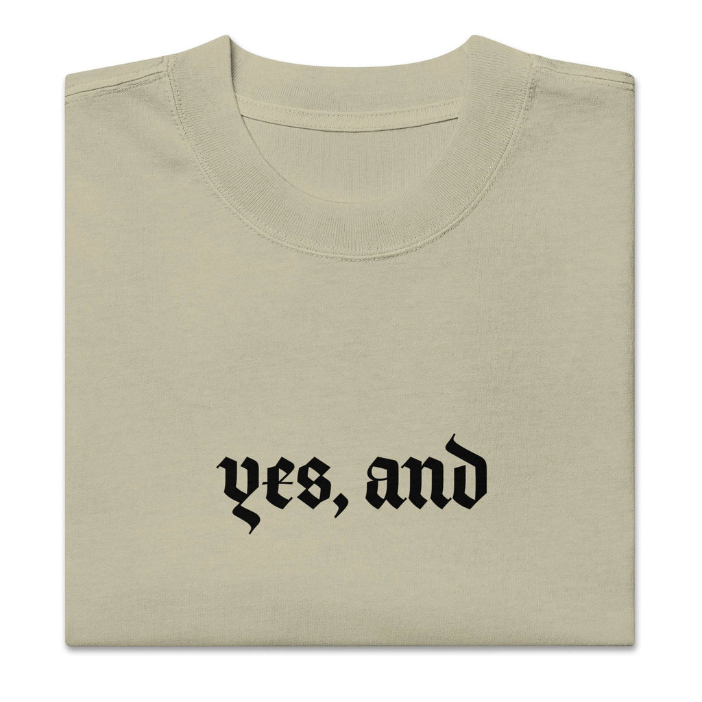 Yes, and Oversized faded t-shirt by La Vie Bien