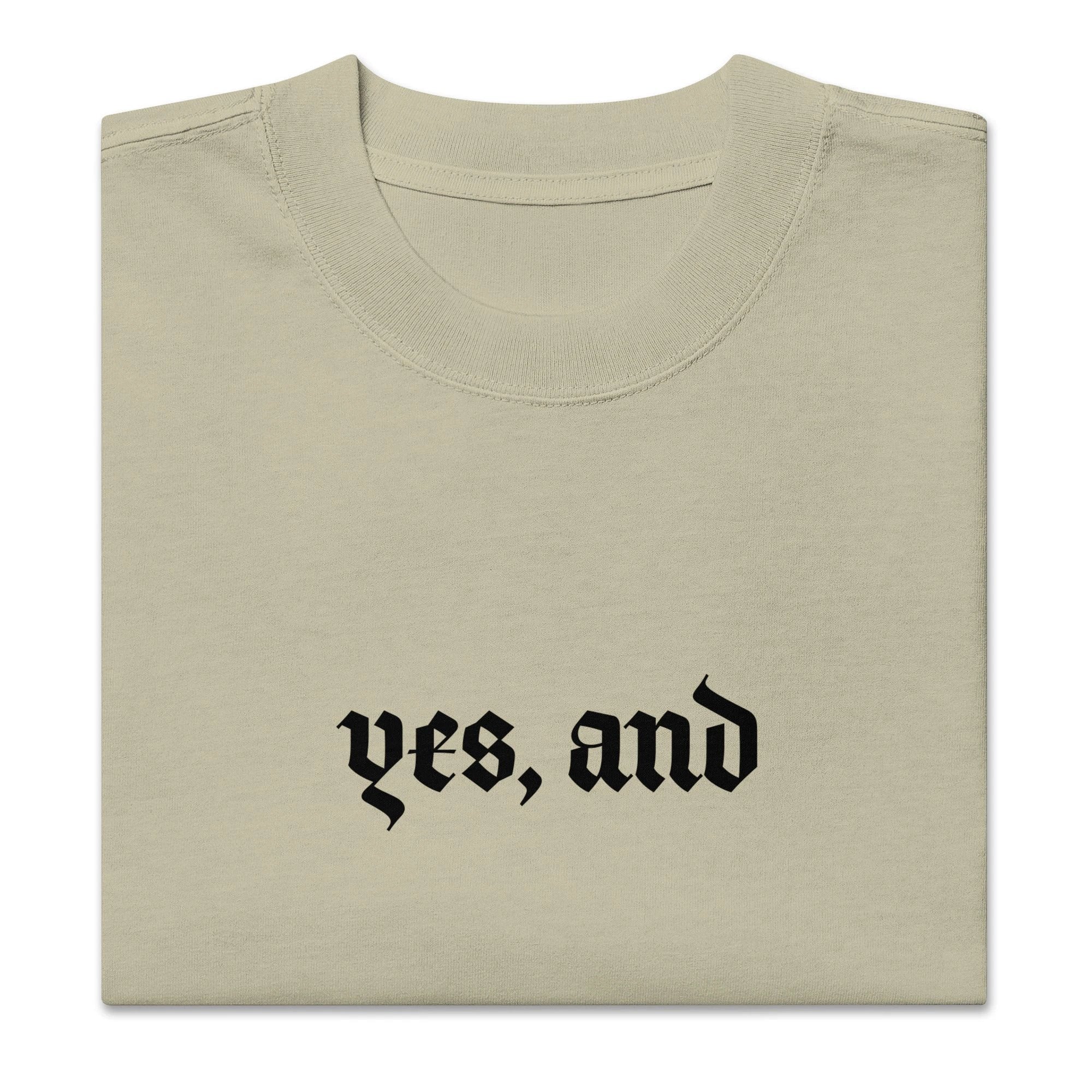 Yes, and Oversized faded t-shirt by La Vie Bien