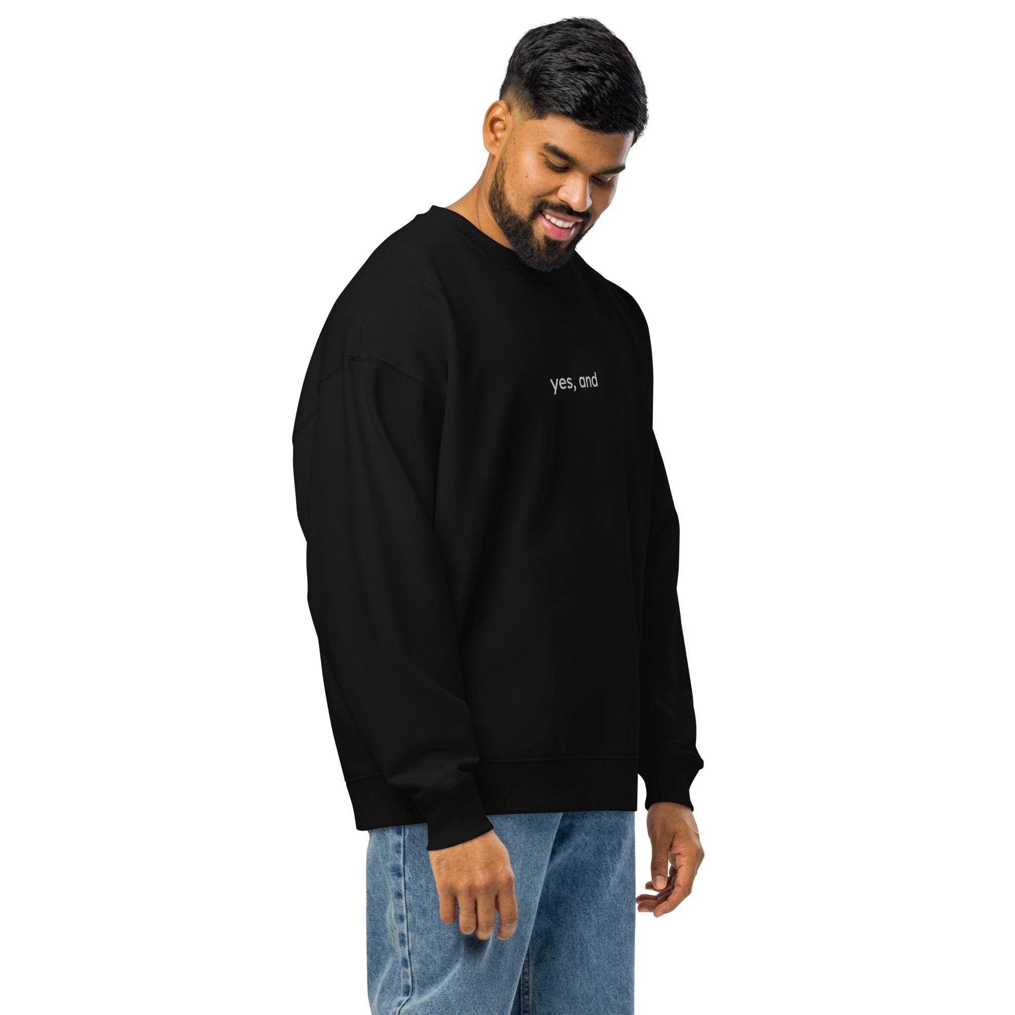 Yes, and Unisex organic oversized sweatshirt by La Vie Bien