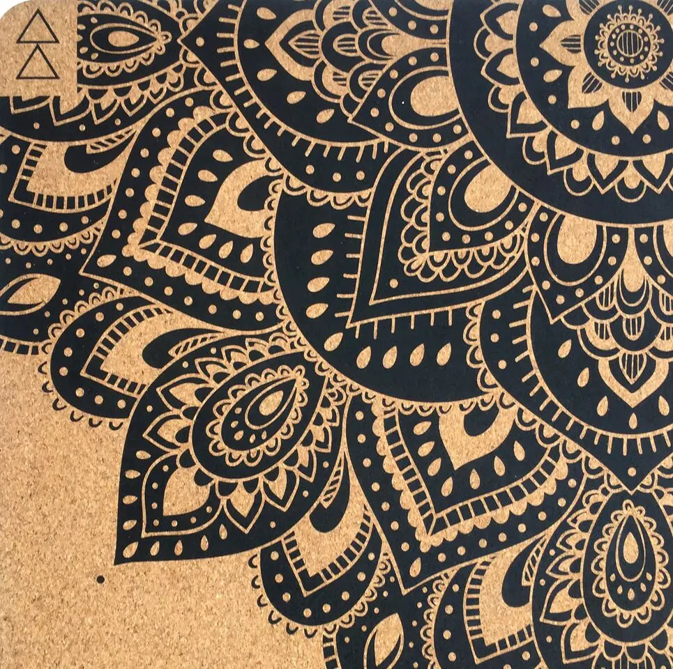 Mandala Cork Yoga Mat – Non-Slip, Antimicrobial & Eco-Friendly Yoga Mat