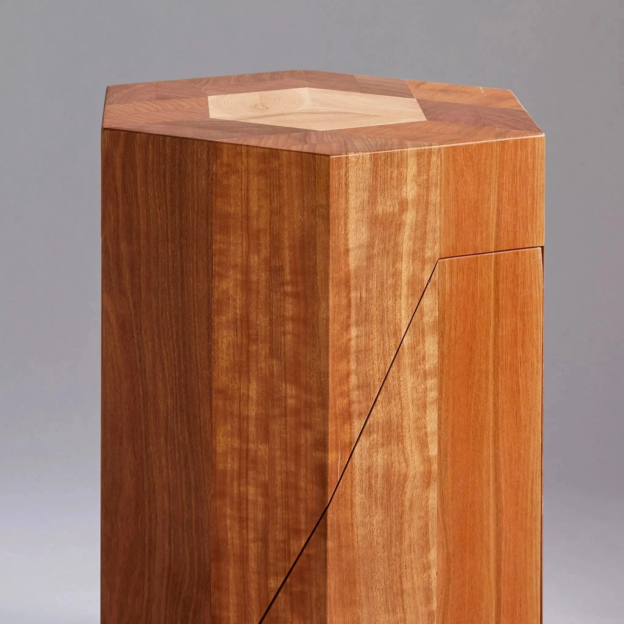 Yosegi Wood Stool Pair - Japanese Craftsmanship by Yoshiaki Ito Design