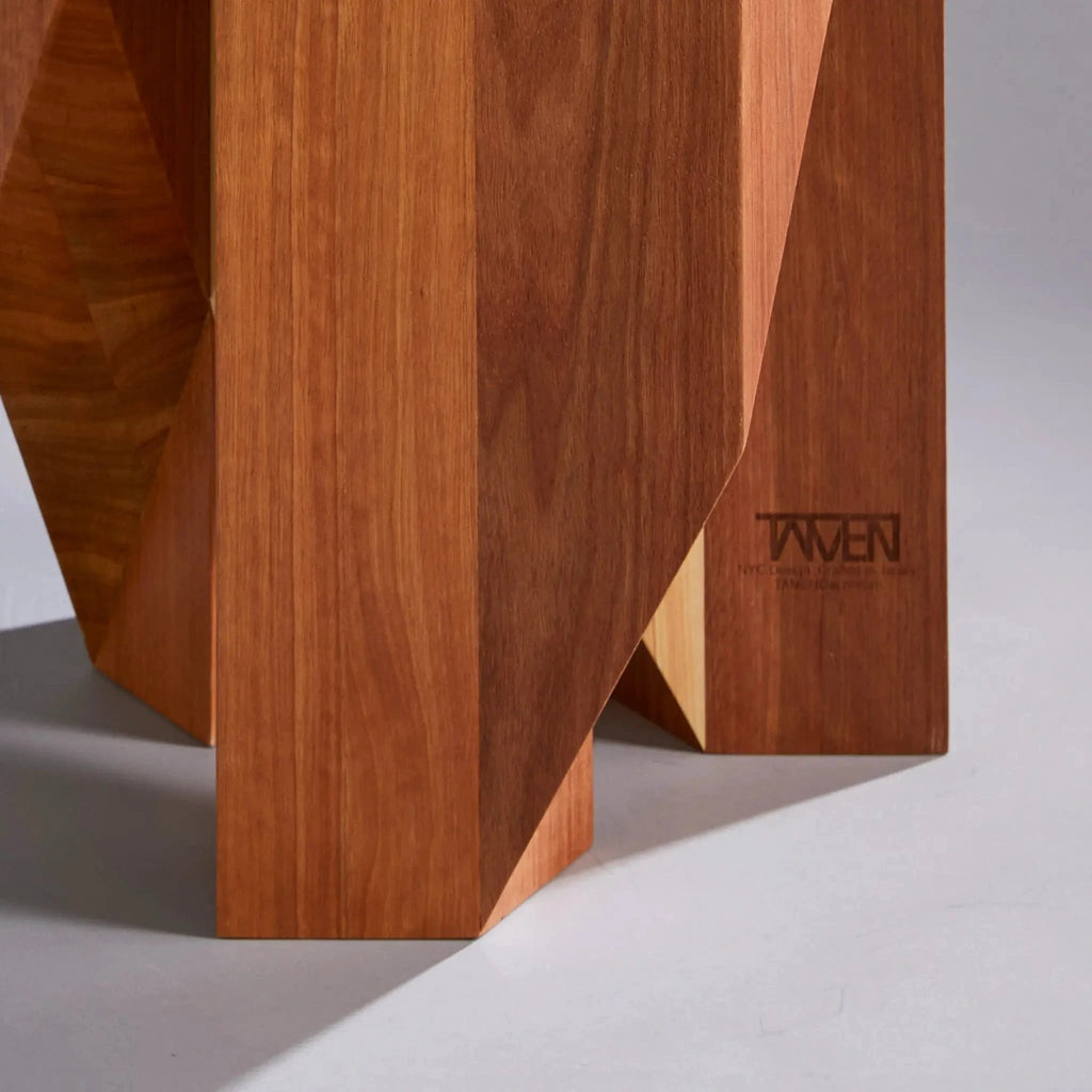 Yosegi Wood Stool Pair - Japanese Craftsmanship by Yoshiaki Ito Design