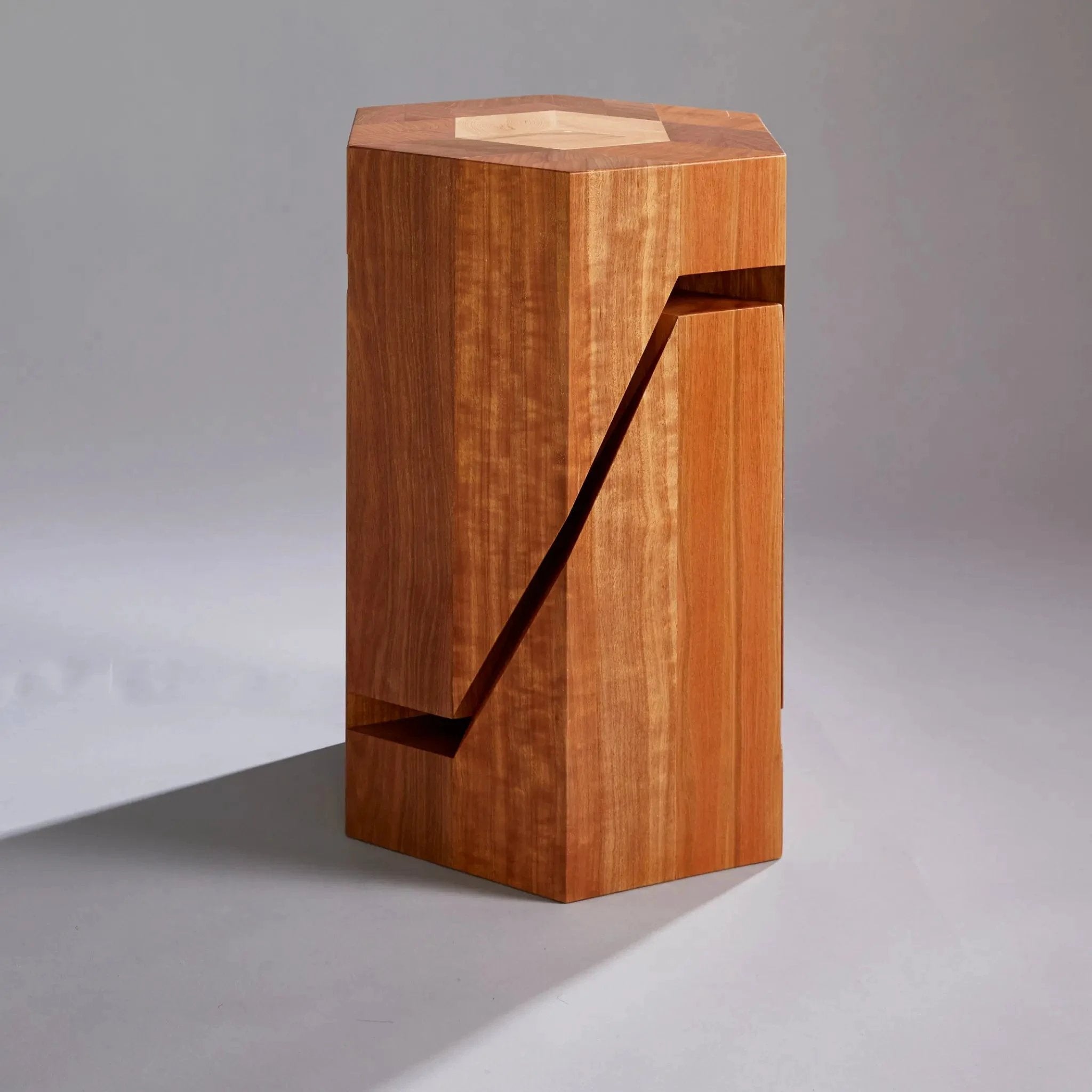 Yosegi Wood Stool Pair - Japanese Craftsmanship by Yoshiaki Ito Design