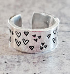 You Are Loved Sterling Silver or 14k Gold Filled Heart Ring Finger Rings La Vie Bien You Are Loved Sterling Silver or 14k Gold Filled Heart Ring