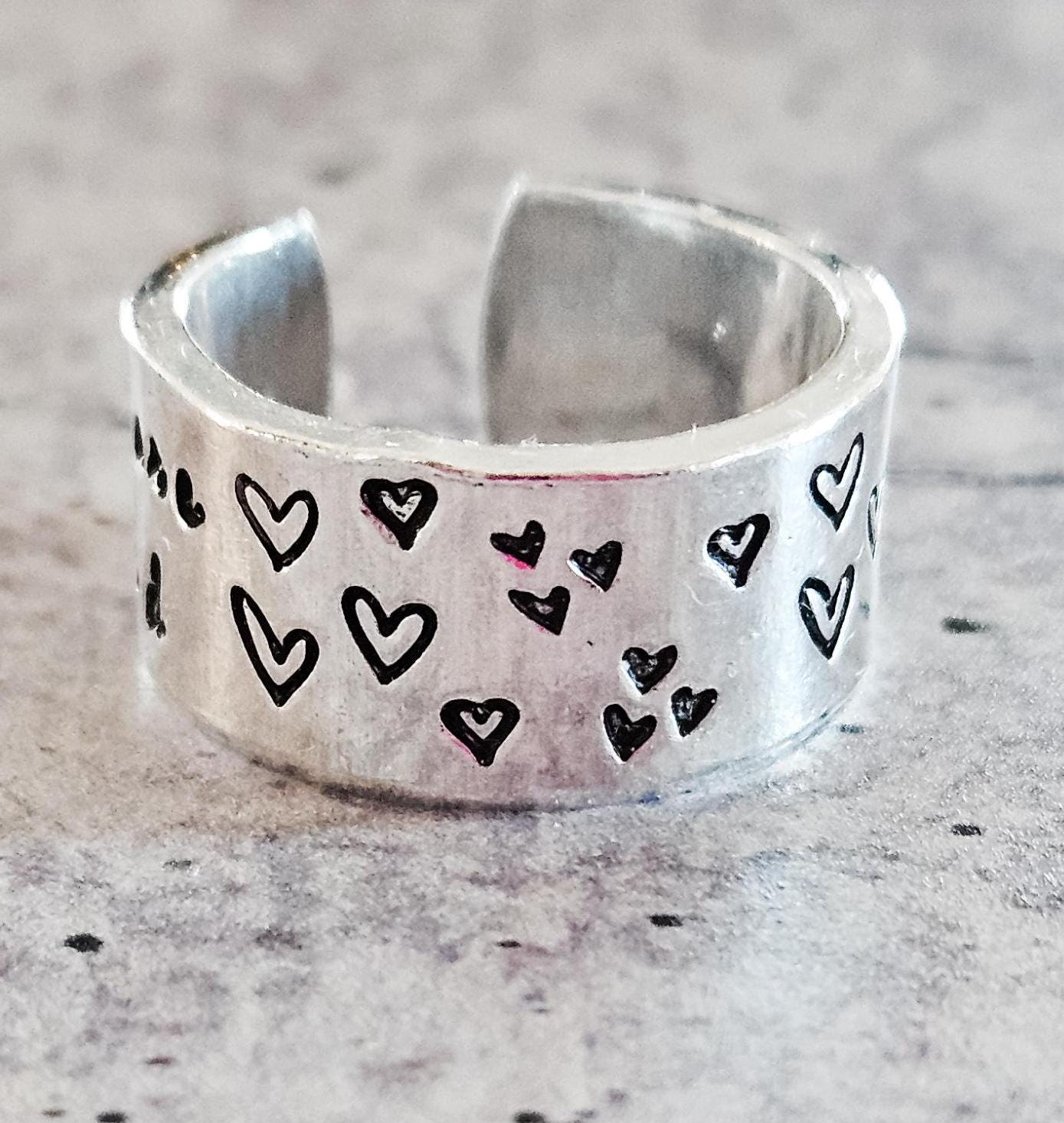 You Are Loved Sterling Silver or 14k Gold Filled Heart Ring Finger Rings La Vie Bien You Are Loved Sterling Silver or 14k Gold Filled Heart Ring