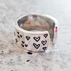 You Are Loved Sterling Silver or 14k Gold Filled Heart Ring Finger Rings La Vie Bien You Are Loved Sterling Silver or 14k Gold Filled Heart Ring