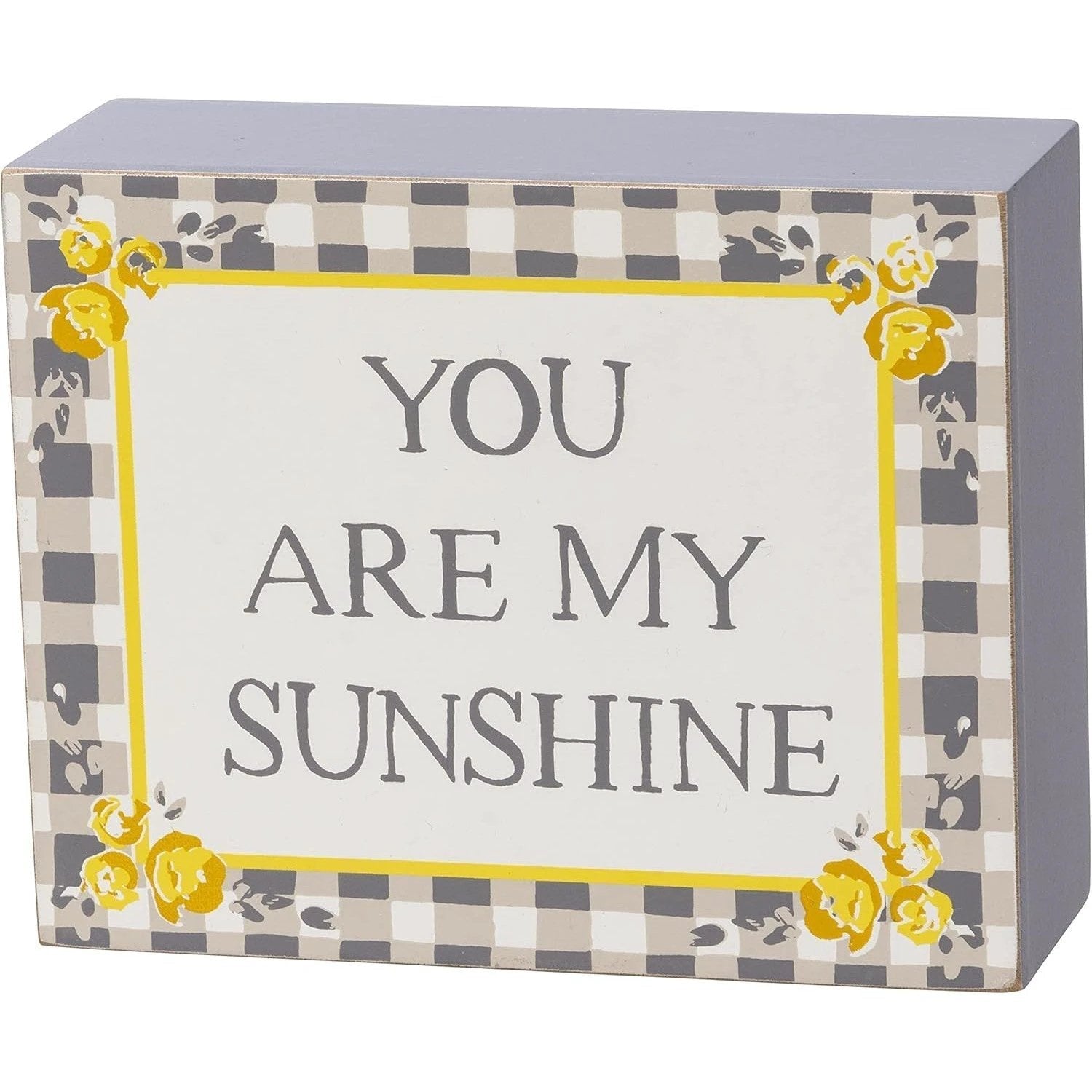 You are My Sunshine Watercolor Box Sign | Wooden Sign Decor Display | 5" x 4" by The Bullish Store