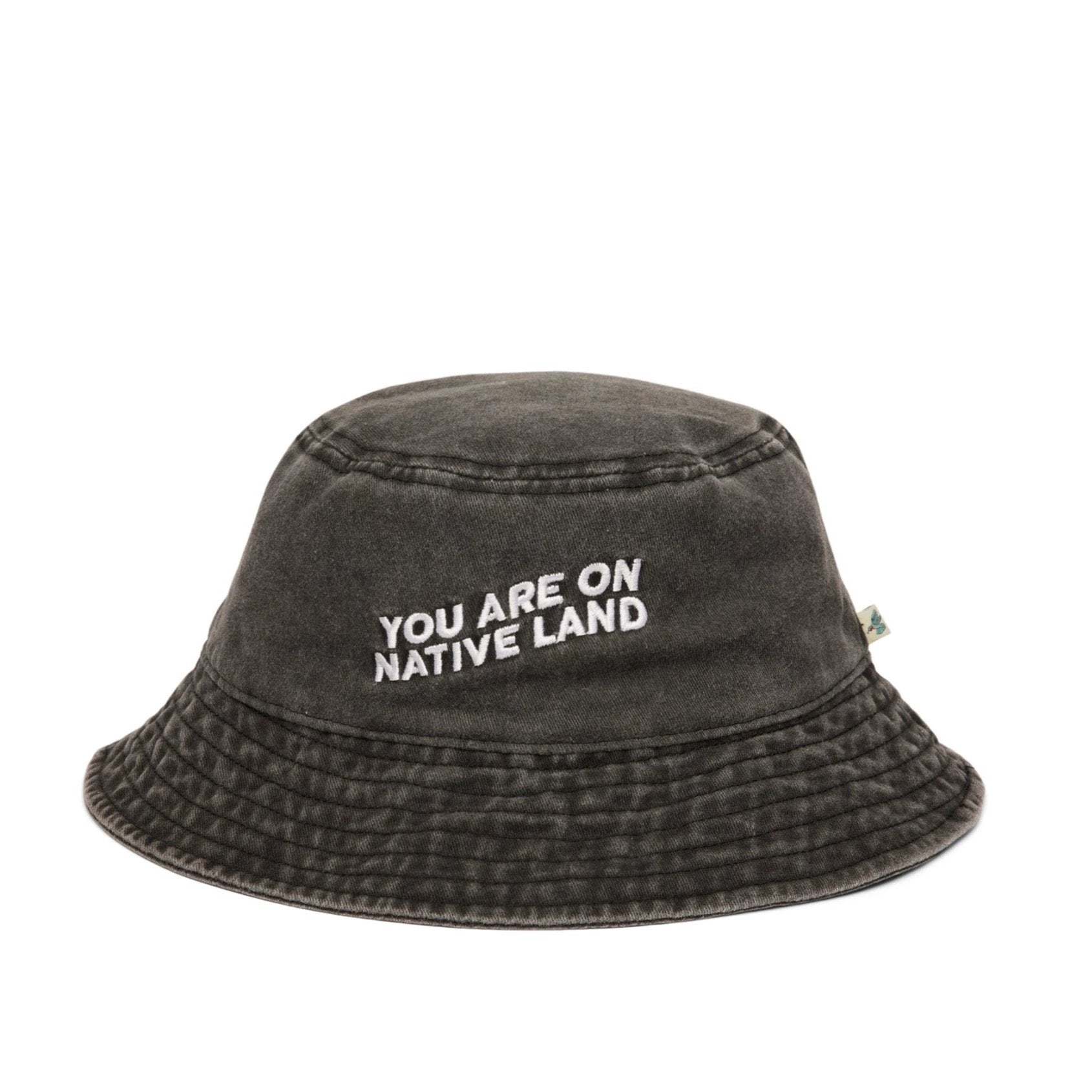 'YOU ARE ON NATIVE LAND' BUCKET HAT by Urban Native Era