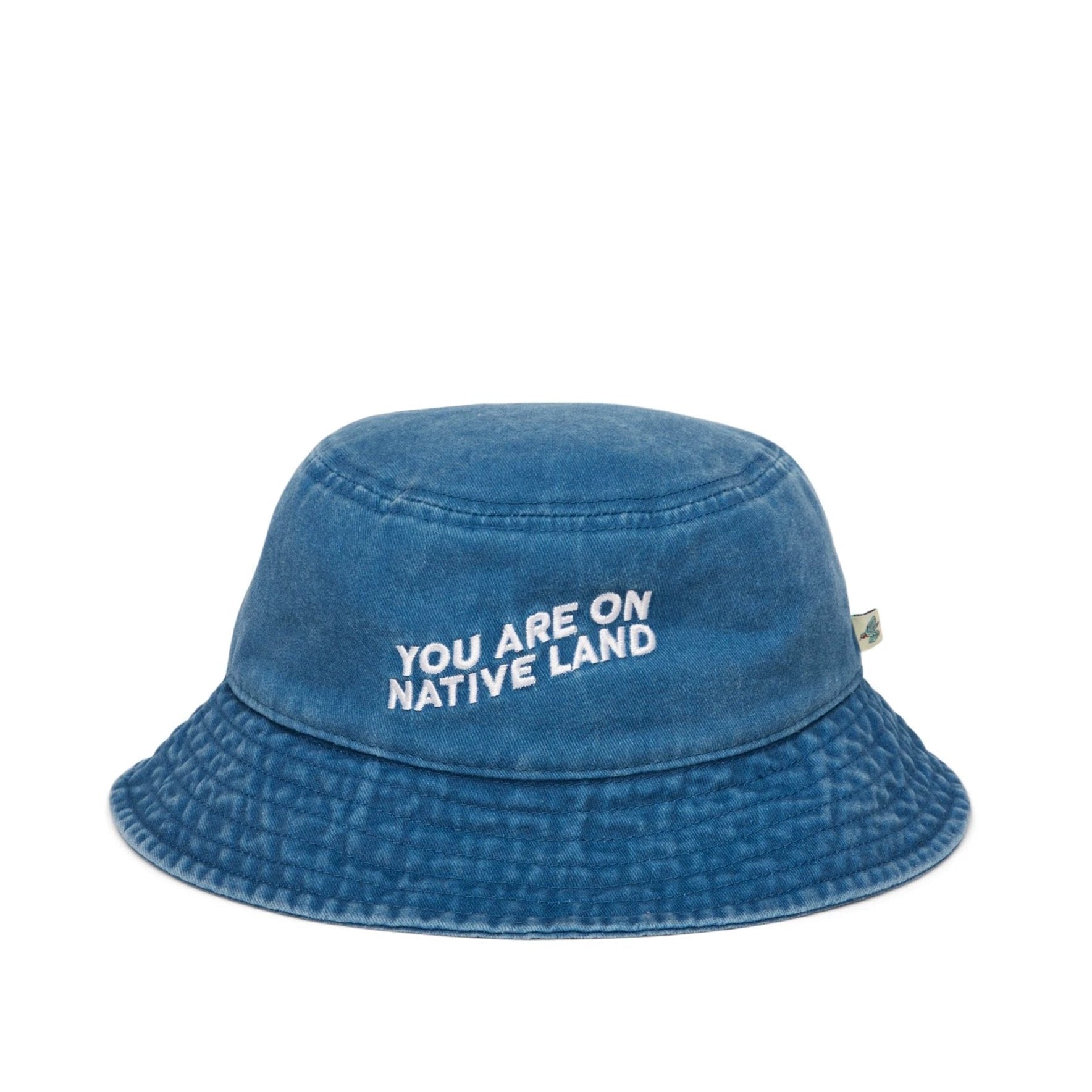'YOU ARE ON NATIVE LAND' BUCKET HAT by Urban Native Era