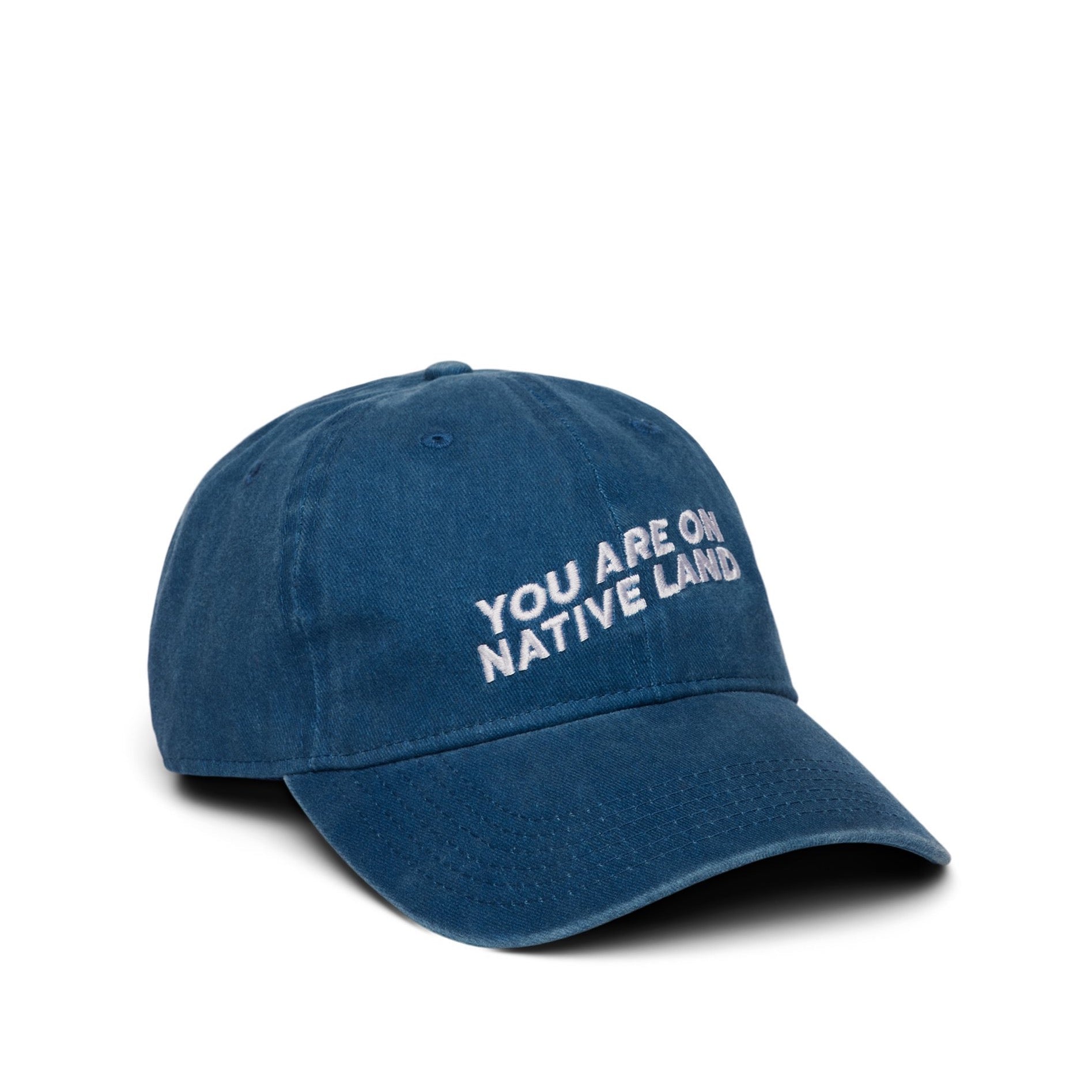 'YOU ARE ON NATIVE LAND' ORGANIC CAP by Urban Native Era