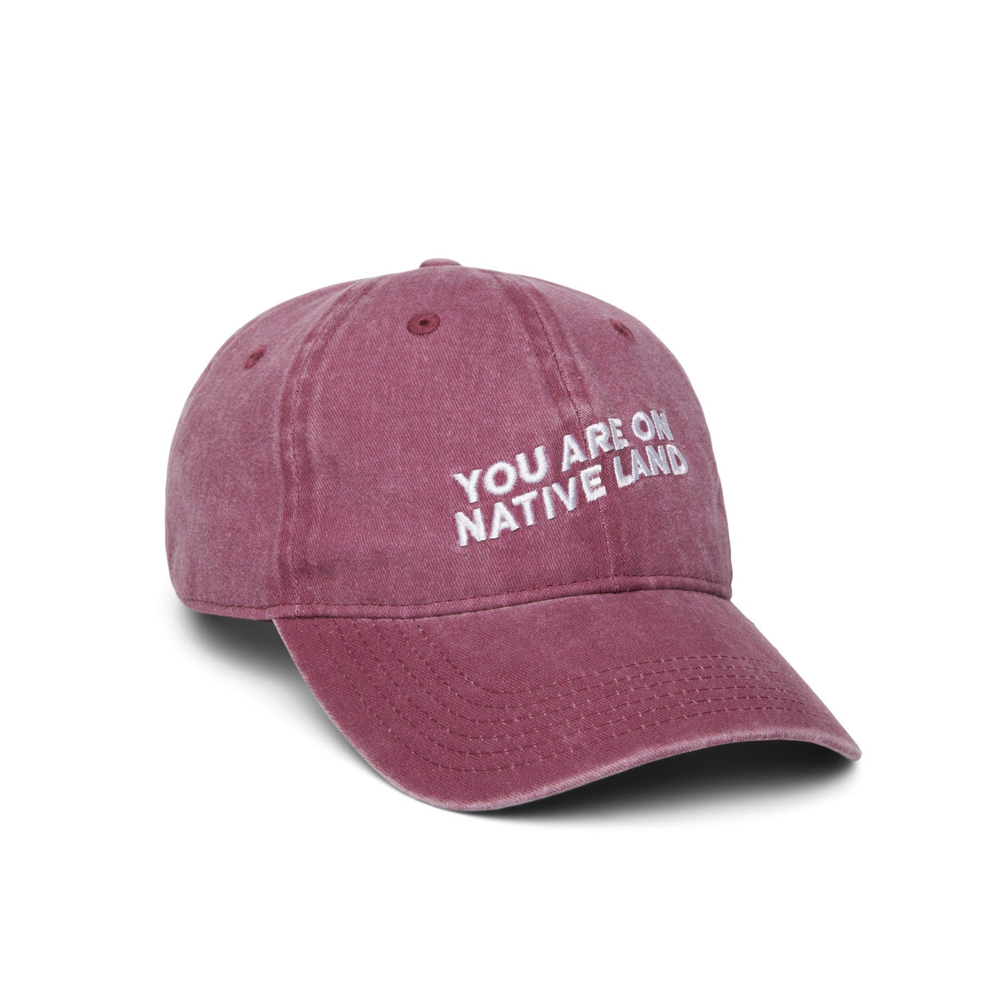 'YOU ARE ON NATIVE LAND' ORGANIC CAP by Urban Native Era