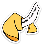 You Can Do Hard Things Fortune Cookie Sticker by Five Dot Post