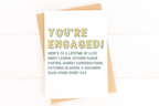 You're Engaged Here's to A Lifetime of Late Night Laughs by Five Dot Post