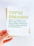 You're Engaged Here's to A Lifetime of Late Night Laughs by Five Dot Post