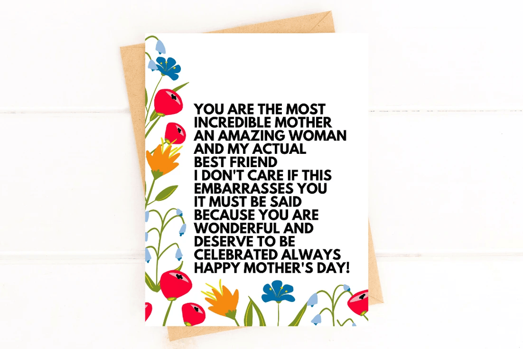You're the Best Mom Rant Funny Mother's Day Card by Five Dot Post