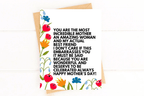 You're the Best Mom Rant Funny Mother's Day Card by Five Dot Post