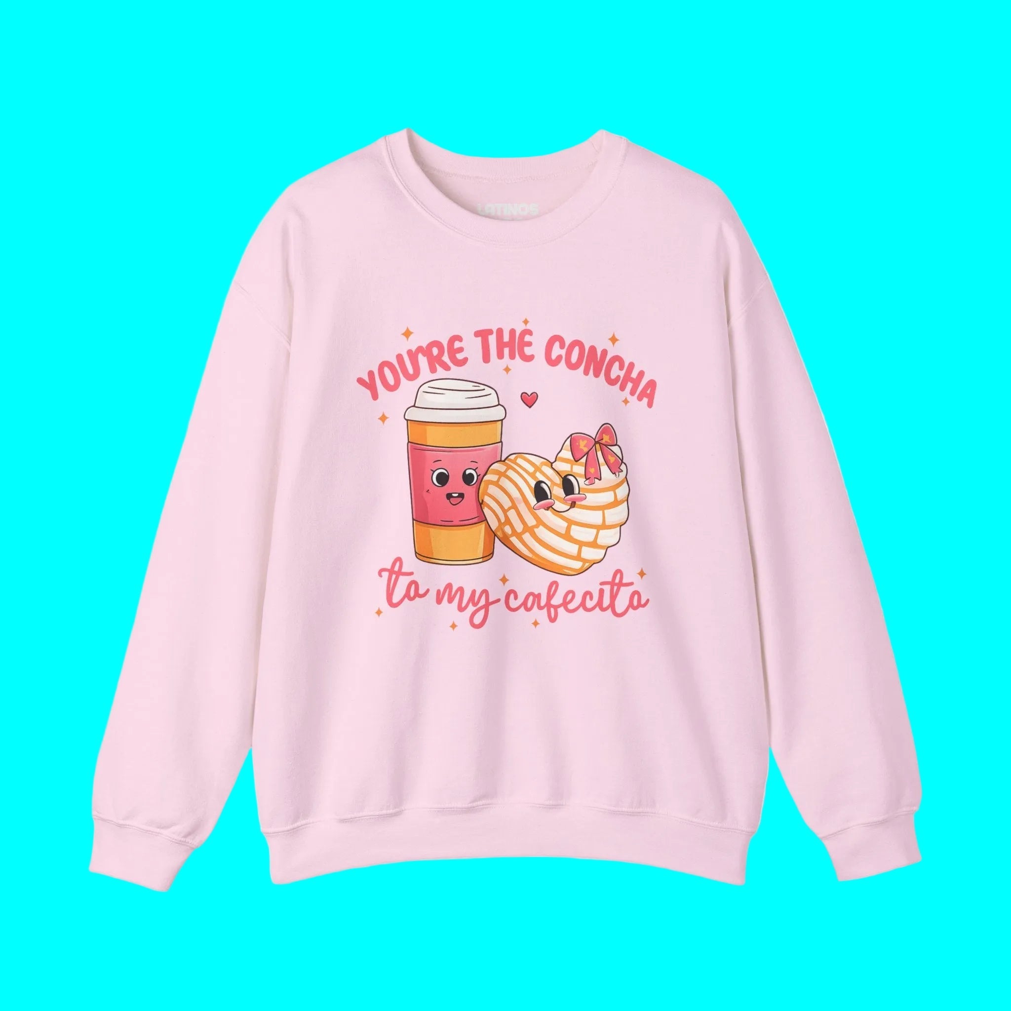You're The Concha to My Cafecito Funny Pan Dulce Latino Valentine's Day Comfy Crewneck Sweater | Viva Mexico | 3 Colors Sweatshirt La Vie Bien You're The Concha to My Cafecito Funny Pan Dulce Latino Valentine's Day Comfy Crewneck Sweater | Viva Mexico | 3 Colors