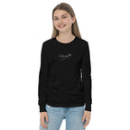 Kid's embroidered c'est la vie long sleeve tee by La Vie Bien