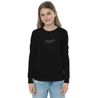 Kid's embroidered c'est la vie long sleeve tee by La Vie Bien