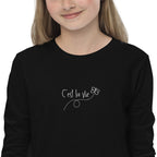 Kid's embroidered c'est la vie long sleeve tee by La Vie Bien