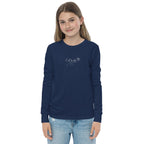 Kid's embroidered c'est la vie long sleeve tee by La Vie Bien