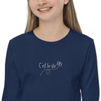 Kid's embroidered c'est la vie long sleeve tee by La Vie Bien