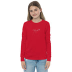 Kid's embroidered c'est la vie long sleeve tee by La Vie Bien