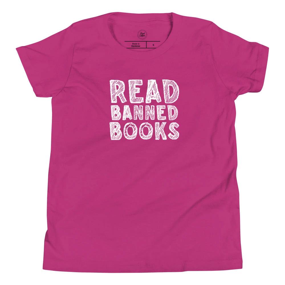 Read Banned Books Kids Tee by Kind Cotton