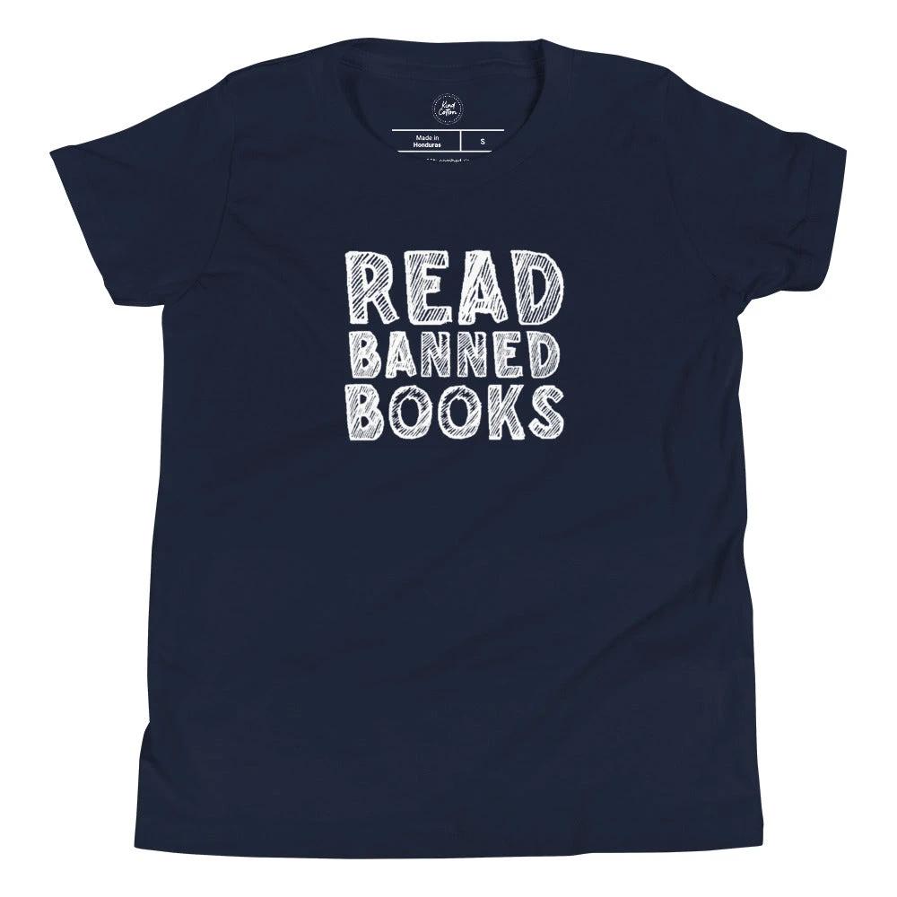 Read Banned Books Kids Tee by Kind Cotton