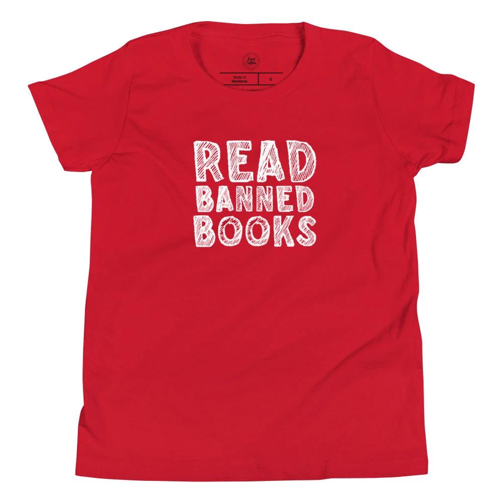 Read Banned Books Kids Tee by Kind Cotton