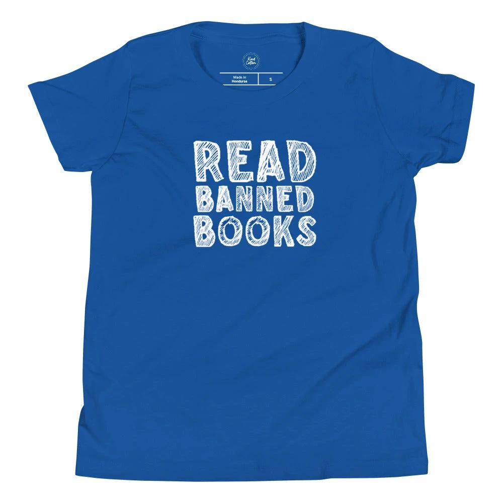 Read Banned Books Kids Tee by Kind Cotton