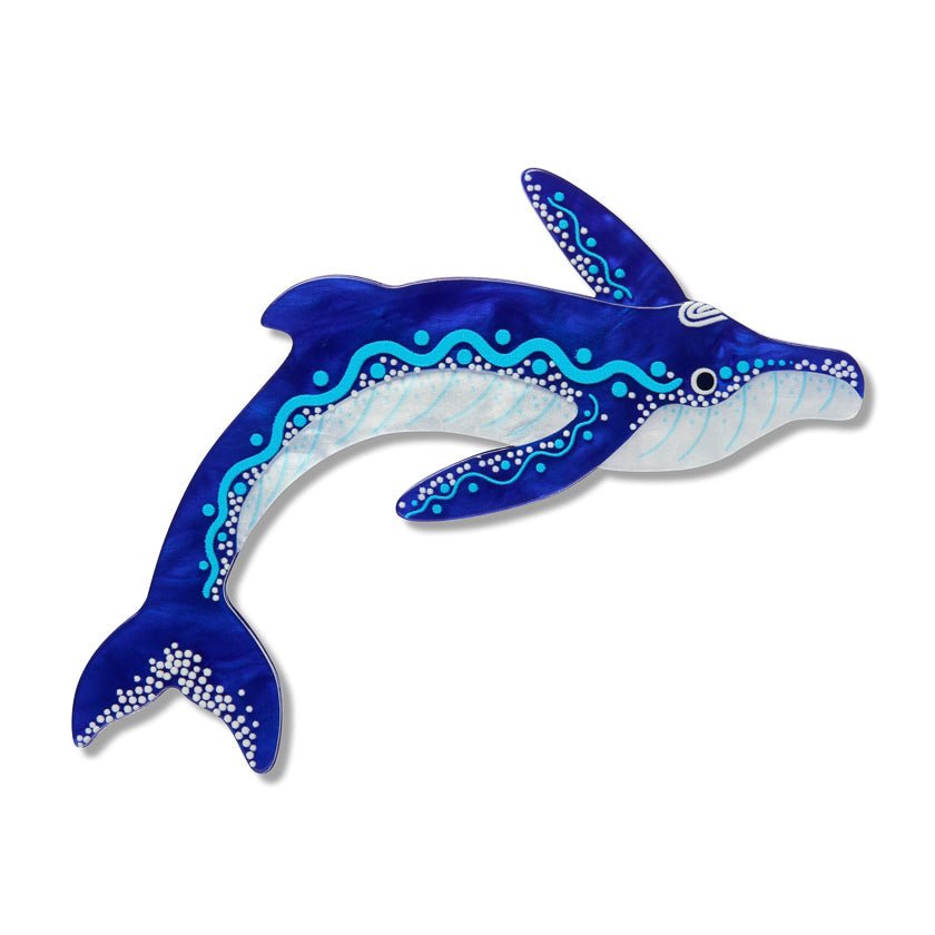 Yuan Thirrin (Whale) Brooch by Erstwilder Brooches La Vie Bien Yuan Thirrin (Whale) Brooch by Erstwilder