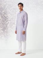 2085 - Purple Kurta with white pant