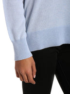 Zainuno Moizni Women's 100% Cashmere Deep V-Neck Sweater pullover-sweaters La Vie Bien Zainuno Moizni Women's 100% Cashmere Deep V-Neck Sweater
