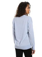 Zainuno Moizni Women's 100% Cashmere Deep V-Neck Sweater pullover-sweaters La Vie Bien Zainuno Moizni Women's 100% Cashmere Deep V-Neck Sweater