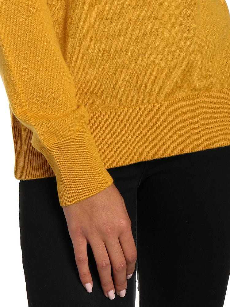 Zainuno Moizni Women's 100% Cashmere Deep V-Neck Sweater pullover-sweaters La Vie Bien Zainuno Moizni Women's 100% Cashmere Deep V-Neck Sweater