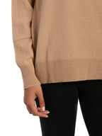 Zainuno Moizni Women's 100% Cashmere Deep V-Neck Sweater pullover-sweaters La Vie Bien Zainuno Moizni Women's 100% Cashmere Deep V-Neck Sweater