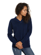 Zainuno Moizni Women's 100% Cashmere Deep V-Neck Sweater pullover-sweaters La Vie Bien Zainuno Moizni Women's 100% Cashmere Deep V-Neck Sweater