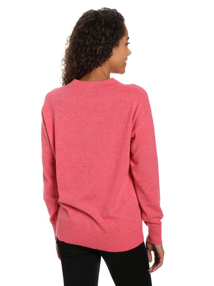 Zainuno Moizni Women's 100% Cashmere Deep V-Neck Sweater pullover-sweaters La Vie Bien Zainuno Moizni Women's 100% Cashmere Deep V-Neck Sweater