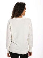 Zainuno Moizni Women's 100% Cashmere Deep V-Neck Sweater pullover-sweaters La Vie Bien Zainuno Moizni Women's 100% Cashmere Deep V-Neck Sweater