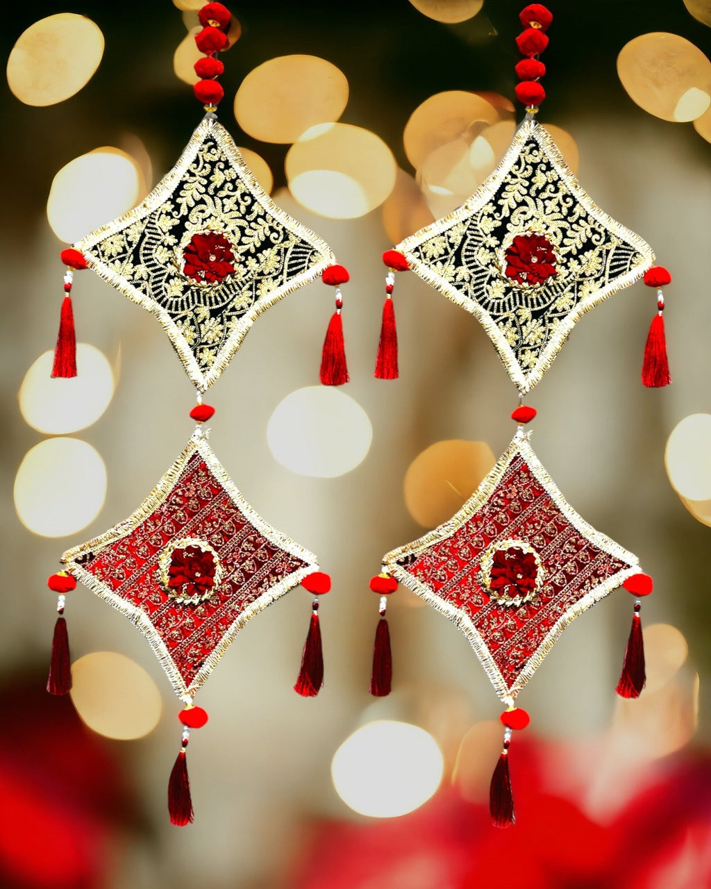 Zari Star Lari - Set of 2 Festive Decor La Vie Bien Zari Star Lari - Set of 2
