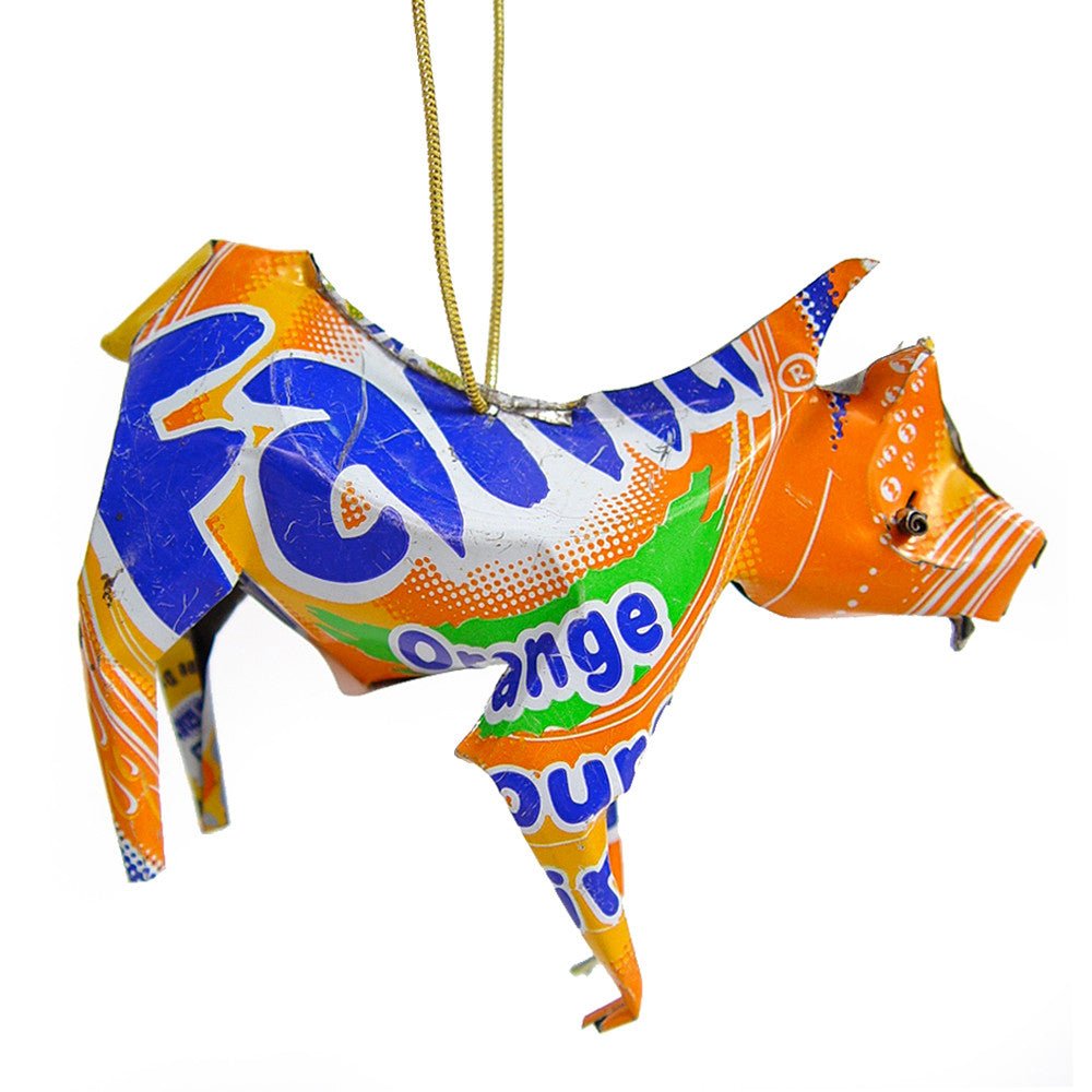 Zebra Ornament Recycled Metal La Vie Bien Zebra Ornament Recycled Metal