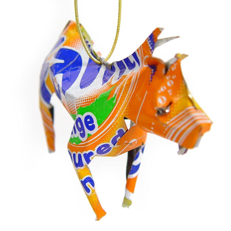 Zebra Ornament Recycled Metal La Vie Bien Zebra Ornament Recycled Metal