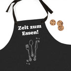 Zeit zum Essen Black Apron - German Kitchen Cooking Chef Gift by Printify